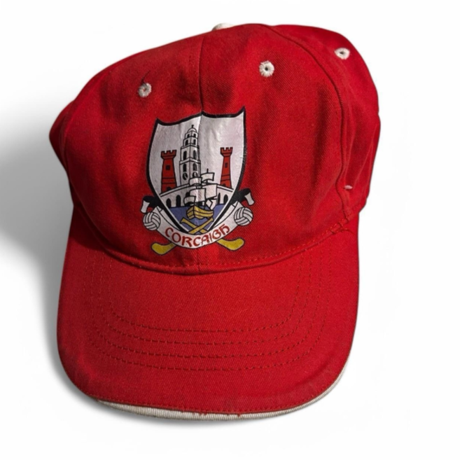 VINTAGE MEN Red Cork GAA OFFICIAL ALL IRELAND  BASEBALL CAPS  SKU 6778