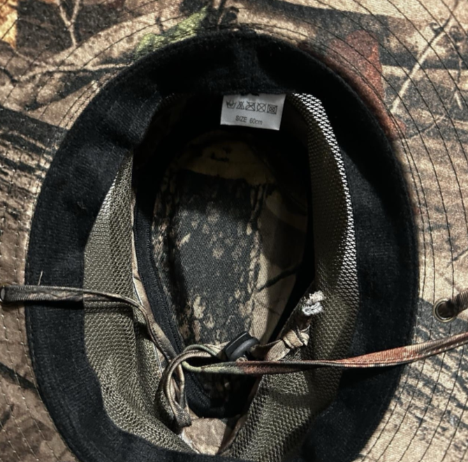 Mens Mountain Country Camo Structured Lightweight Fabric Safari Hat  SKU 6784