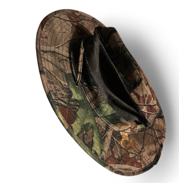 Mens Mountain Country Camo Structured Lightweight Fabric Safari Hat  SKU 6784