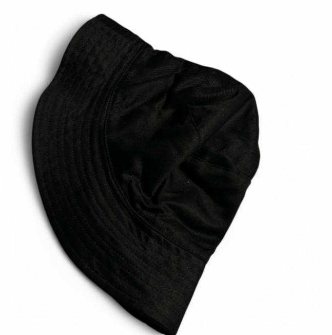 Vintage Black bucket hat with adjustable strap #summeraccessories sku 6792