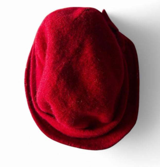 Vintage women myaccesorries Red wool beret #winteraccessories sku 6805