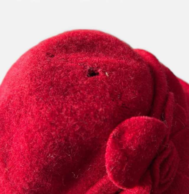 Vintage women myaccesorries Red wool beret #winteraccessories sku 6805