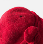 Vintage women myaccesorries Red wool beret #winteraccessories sku 6805