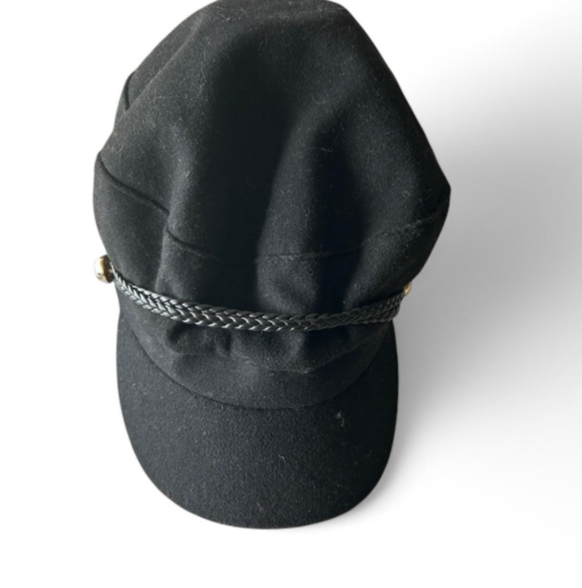 Unisex Replay Black & Grey Wool Felt Fedora Hat With Adjustable Strap sku 6808