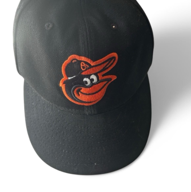 Men's Baltimore Orioles baseball black New Era 9fifty genuine merchandise  Giveaway Bird Logo crest SKU 6810