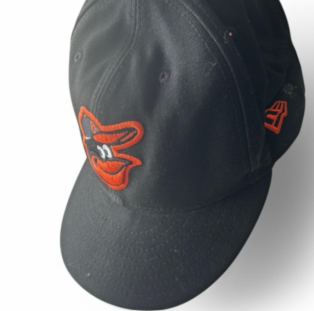 Men's Baltimore Orioles baseball black New Era 9fifty genuine merchandise  Giveaway Bird Logo crest SKU 6810