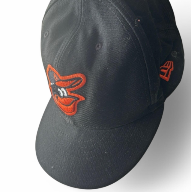 Men's Baltimore Orioles baseball black New Era 9fifty genuine merchandise  Giveaway Bird Logo crest SKU 6810