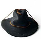 Brixton Wesley Fedora Black Hat Wool Felt Cowboy Western Unisex SKU 6815
