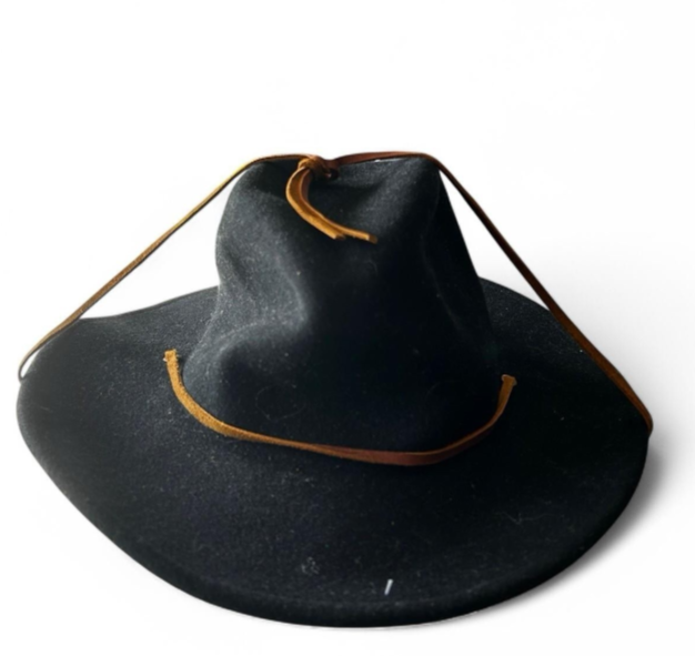 Brixton Wesley Fedora Black Hat Wool Felt Cowboy Western Unisex SKU 6815