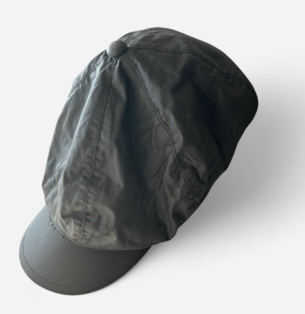 SEEBERGER black Faux Leather Insulated With Adjustable Strap #sku 6817