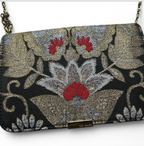 Ted Baker Opulant Oriental Jacquard Women’s Clutch Bag Black And Gold SKU 6831
