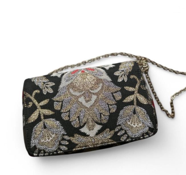 Ted Baker Opulant Oriental Jacquard Women’s Clutch Bag Black And Gold SKU 6831