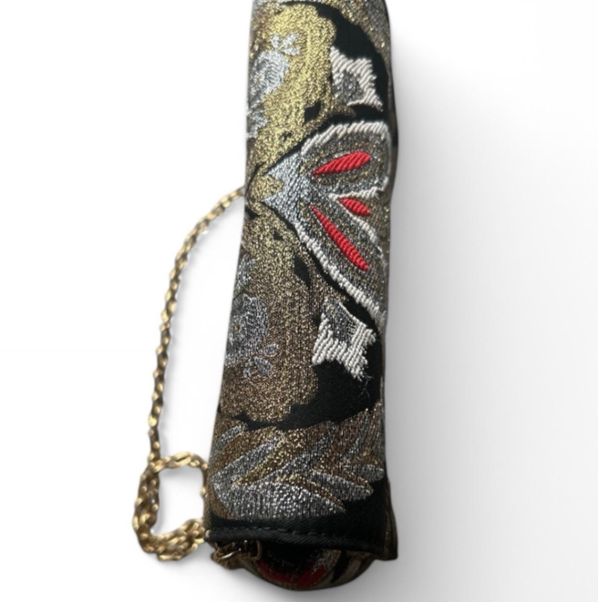 Ted Baker Opulant Oriental Jacquard Women’s Clutch Bag Black And Gold SKU 6831