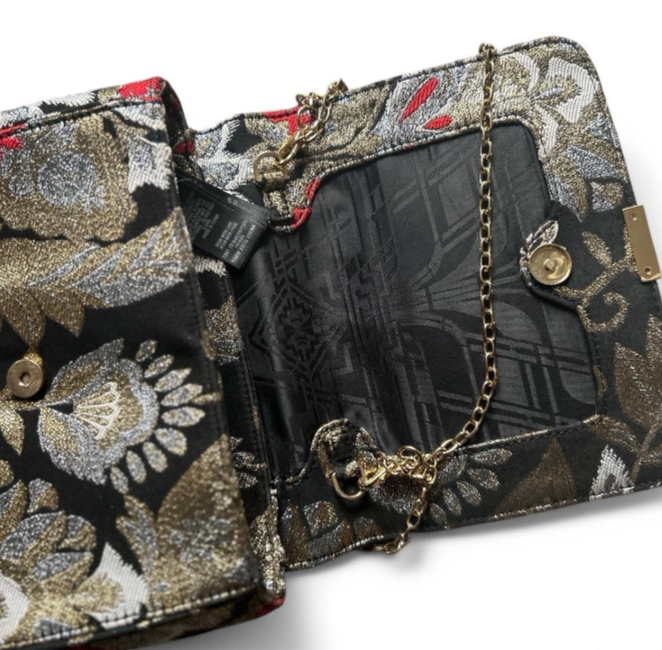 Ted Baker Opulant Oriental Jacquard Women’s Clutch Bag Black And Gold SKU 6831