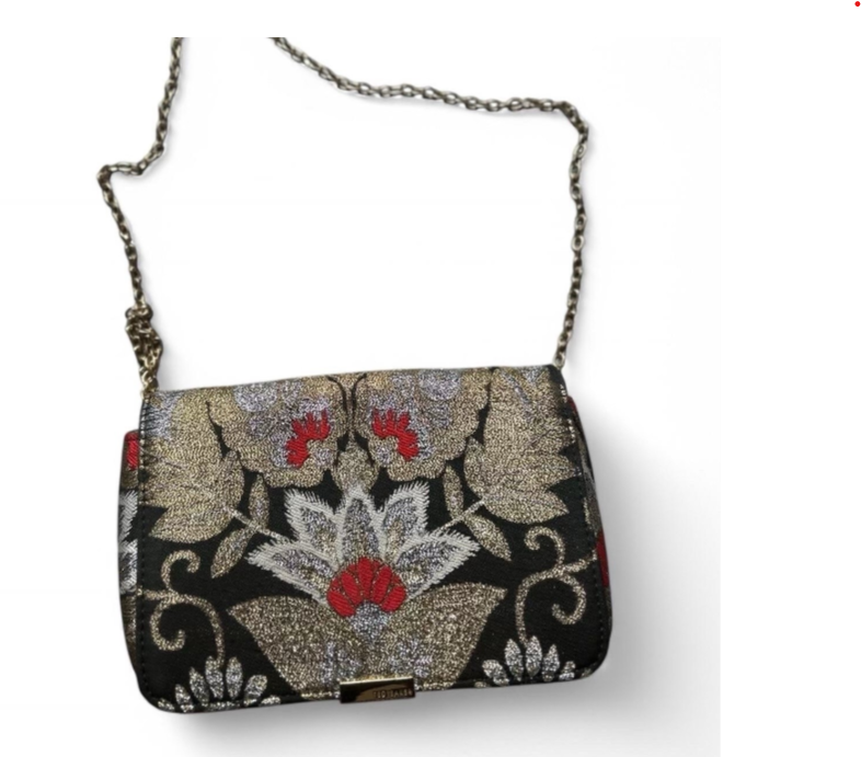 Ted Baker Opulant Oriental Jacquard Women’s Clutch Bag Black And Gold SKU 6831