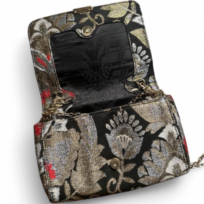 Ted Baker Opulant Oriental Jacquard Women’s Clutch Bag Black And Gold SKU 6831