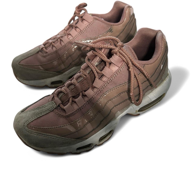 NIKE AIR MAX 95 PINK TRAINERS UK 4 SUEDE GYM PARTICLE ROSE 307960-601 SKU 6767