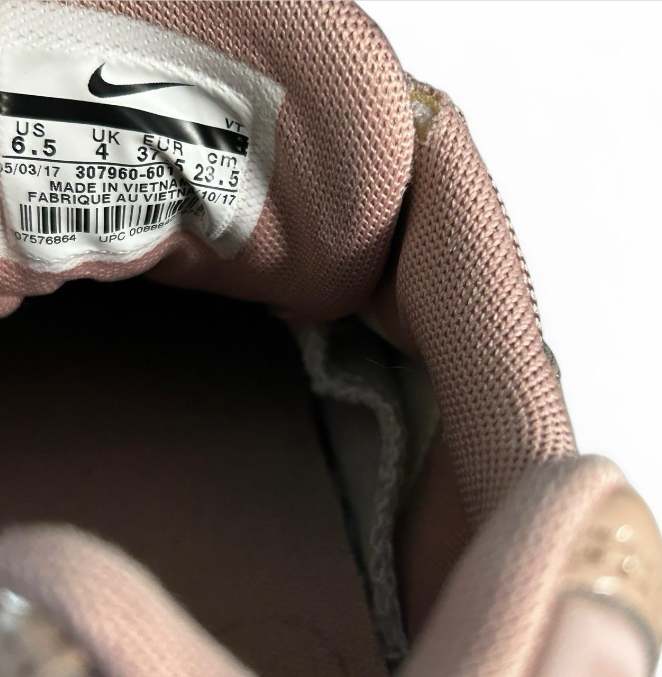 NIKE AIR MAX 95 PINK TRAINERS UK 4 SUEDE GYM PARTICLE ROSE 307960-601 SKU 6767
