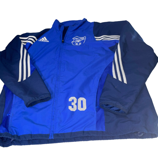vintage adidas Blue 80s blue track jacket in Size Large L