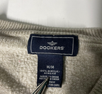 Vintage men's Dockers Cable Knitted Sweater cream in size M|L26 W21|SKU 6086