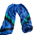 Abbigliamento vintage pantaloni vintage nylon shell blue L 26 W 26 SKU 6010