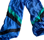 Abbigliamento vintage pantaloni vintage nylon shell blue L 26 W 26 SKU 6010