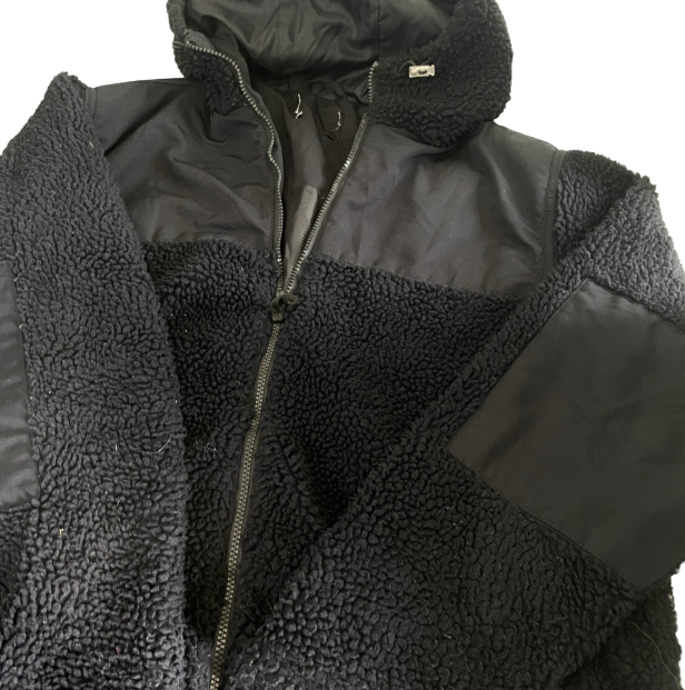 Faux Shearling Puffer Teddy Jacket