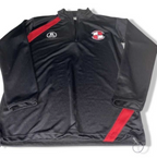 Vintage men's Balon black  1/4 zip sweatshirt  training top in size S|L30W20|SKU 5527