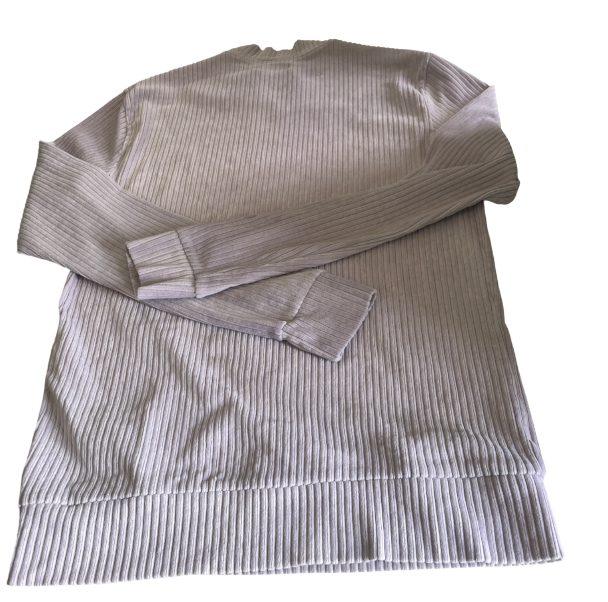 Zara mens peach fitted jumper in size M peach Roll Neck Ribbed fitted Jumper in Medium fits LikeS/M