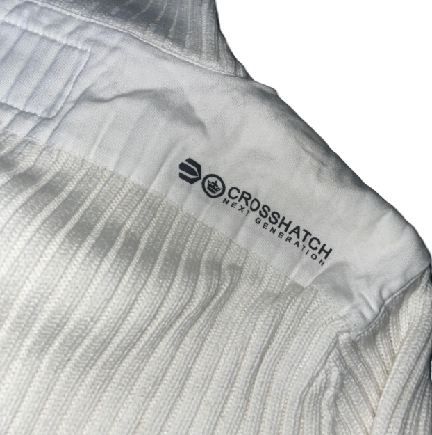 Crosshatch Ribbed knit jacket turtleneck, gilet zip vintage y2k Knit Track Top