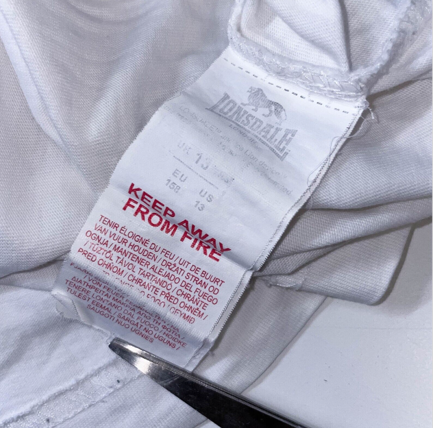 T-shirt media donna Lonsdale London bianca vintage | M | BIANCO | SKU 3583