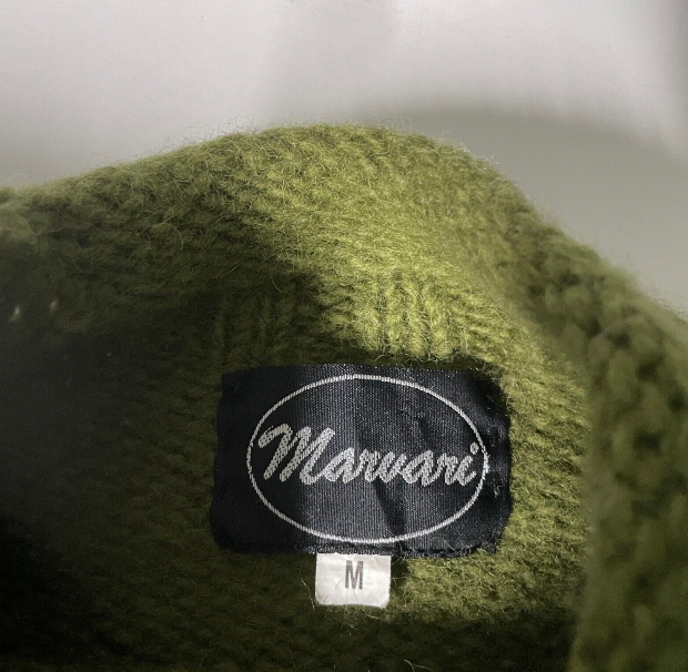 Female Mawari Vintage 70s embroidered Sandane Norway cardigan in M|L26 W12|SKU 6105