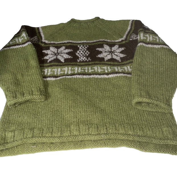 Female Mawari Vintage 70s embroidered Sandane Norway cardigan in M|L26 W12|SKU 6105