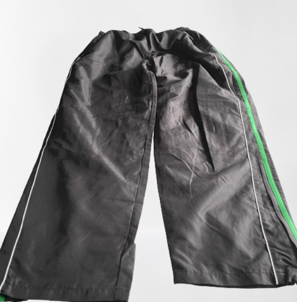Vintage black waterproof nylon straight leg jogger in M|W32 L28|SKU 6053