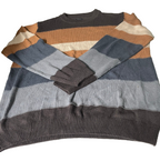 Vintage multi stripe Marfinno Crew neck sweatshirts in XL|L31 W25