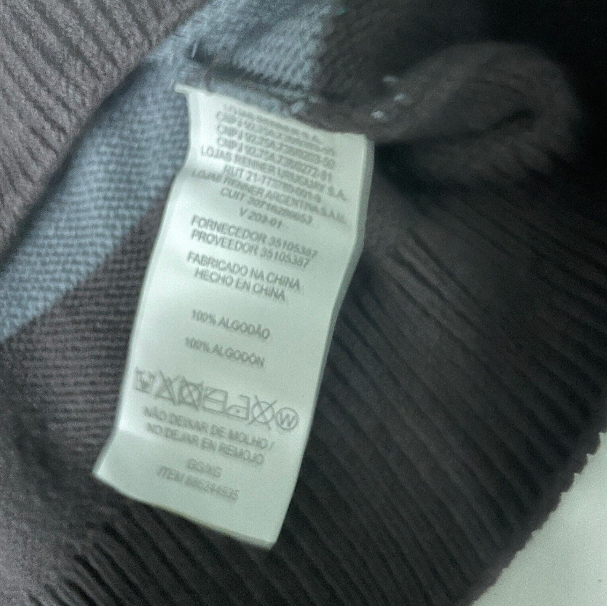 Vintage multi stripe Marfinno Crew neck sweatshirts in XL|L31 W25