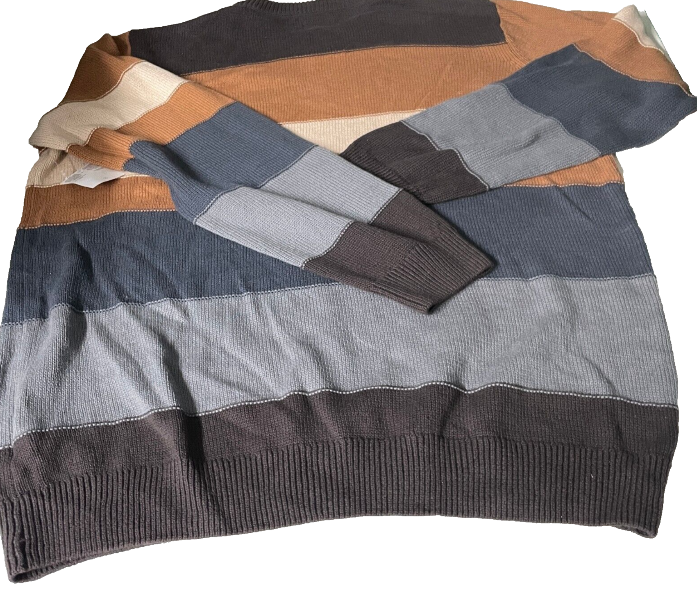 Vintage multi stripe Marfinno Crew neck sweatshirts in XL|L31 W25