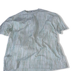 Vintage female zara blue stripe short sleeve tees in L