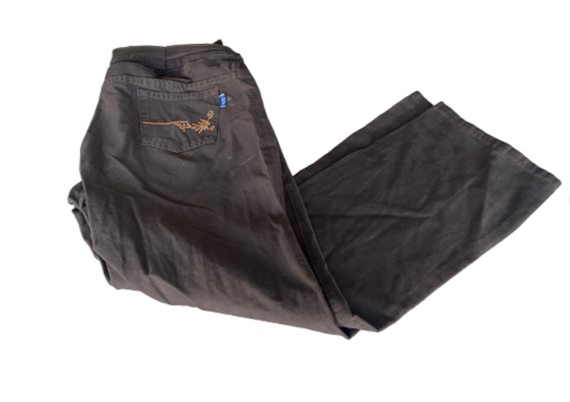 Vintage brown trousers from the Filter collection for women in L|L28 W36|SKU 4439