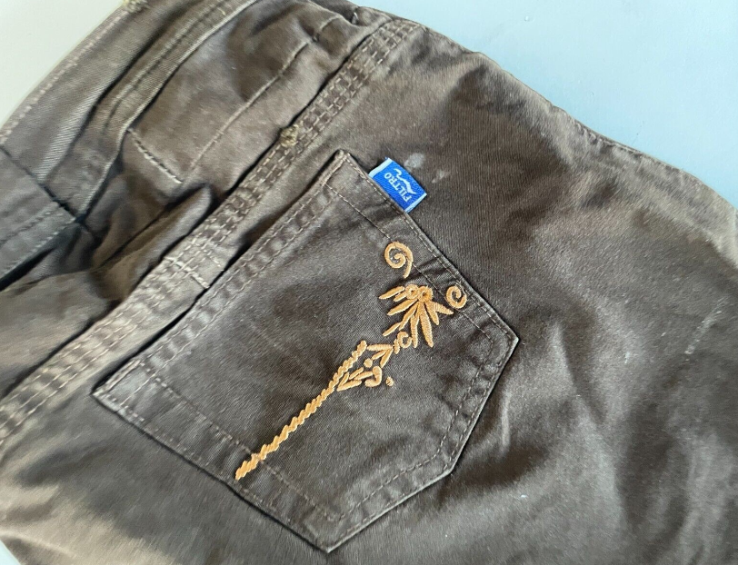 Vintage brown trousers from the Filter collection for women in L|L28 W36|SKU 4439