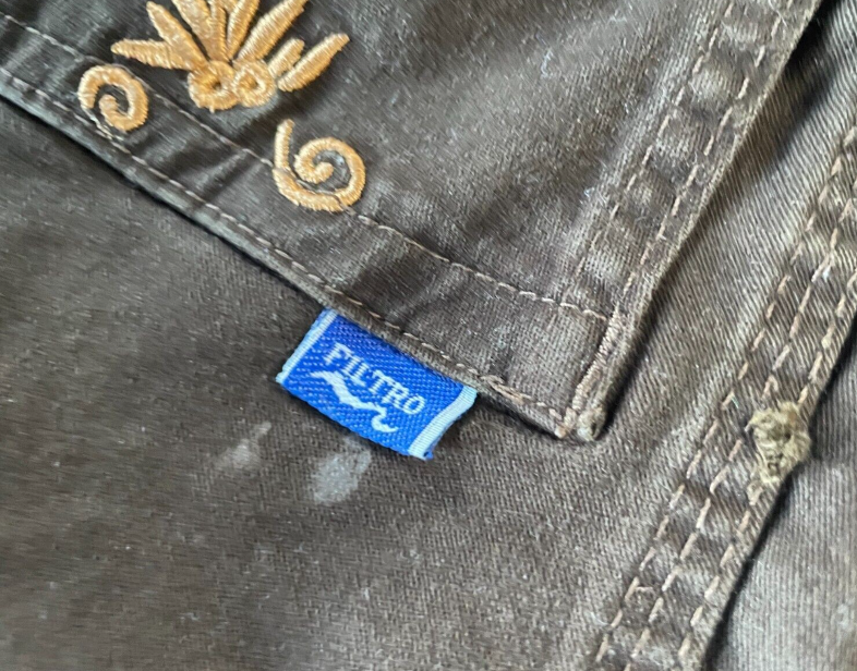 Vintage brown trousers from the Filter collection for women in L|L28 W36|SKU 4439