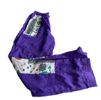 Vintage sport sweat 80s/ 90s purple track pant elastic waist pants