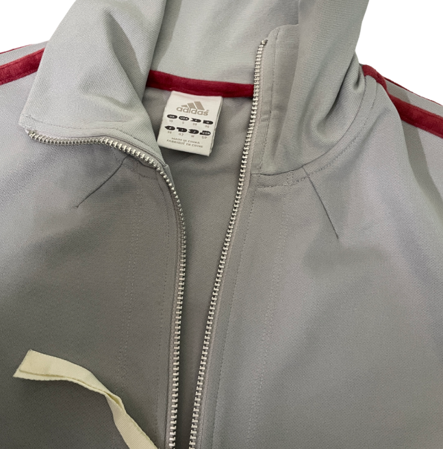 Vintage adidas grey S/M UK 10 women track Jacket In  women's Coats | SKU 6205