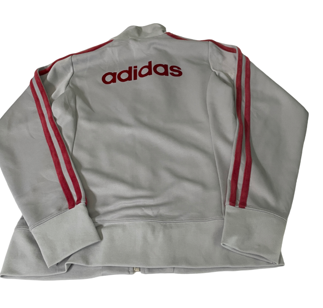 Vintage adidas grey S/M UK 10 women track Jacket In  women's Coats | SKU 6205
