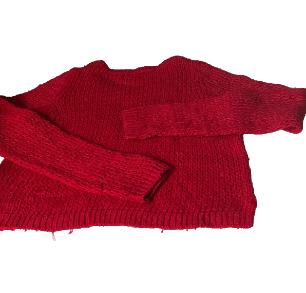 Vintage Abercrombie & Fitch Red Jumpers for Women in M|L20 W17|SKU 6121