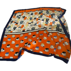 100% Silk Neck , Head Scarf Bandanas ~ 27 x 27  ~ Floral and Cute