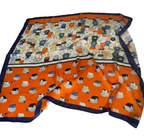 100% Silk Neck , Head Scarf Bandanas ~ 27 x 27  ~ Floral and Cute