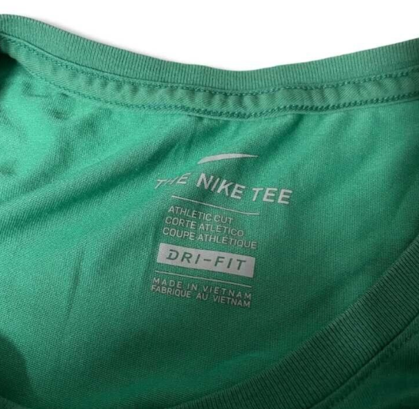 Vintage Nike Men's Dri-FIT T-shirt - Green, Size 3XL