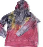 Zara Men's Vintage Multicolor Tie-Dye Hoodie - Size Large