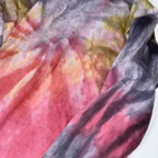 Zara Men's Vintage Multicolor Tie-Dye Hoodie - Size Large